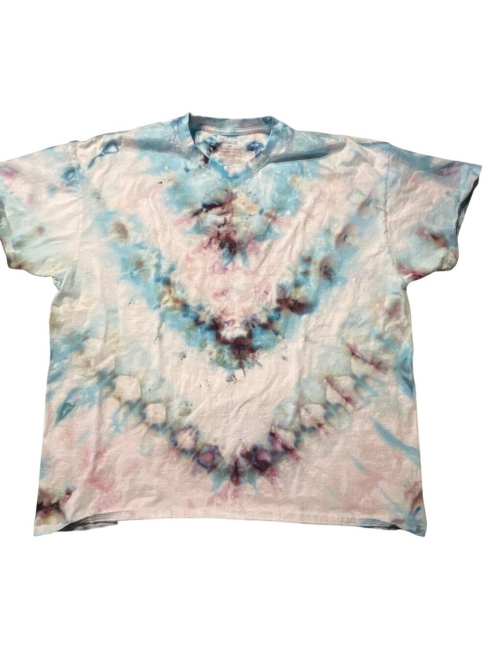 Custom Tie Dyed Men's Cotton Crew Neck Tee Size 2XL Alchemist NWOT Handmade